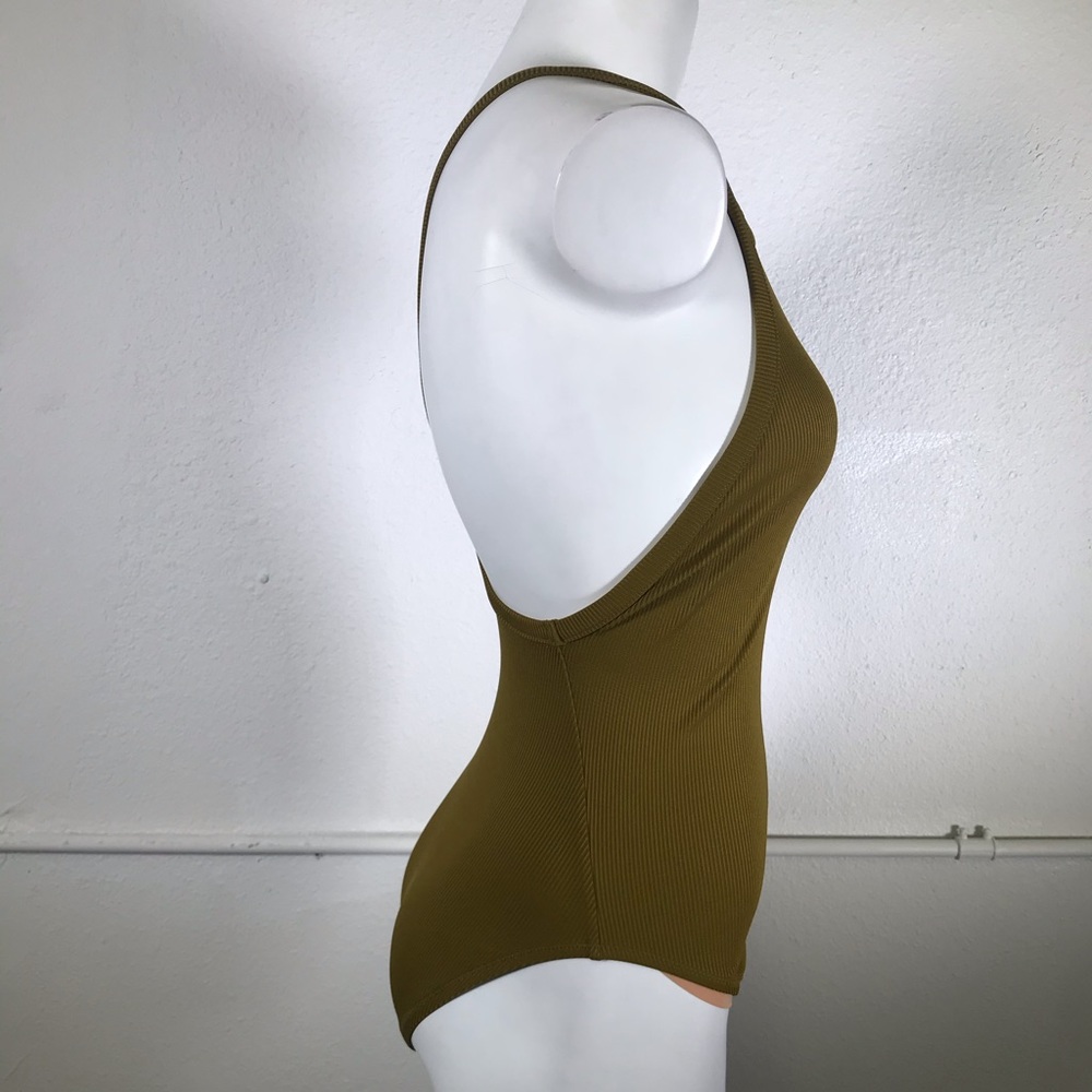 Madewell Second Wave Racerback Rib One-Piece Swim - Picture 3 of 6